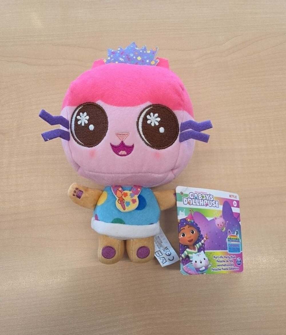 Gabby's Dollhouse Purr-ific Party Plush Cakey Cat Stuffed Animal